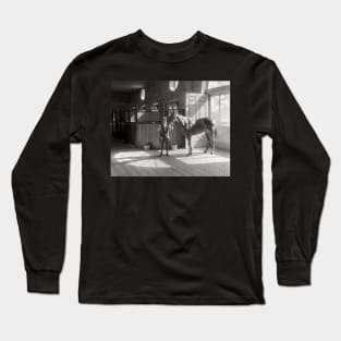 Horse Stable, 1933. Vintage Photo Long Sleeve T-Shirt